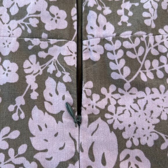 J Crew Floral Print Halter Mini Dress Size 6 Lined Pink and Brown - Picture 9 of 10